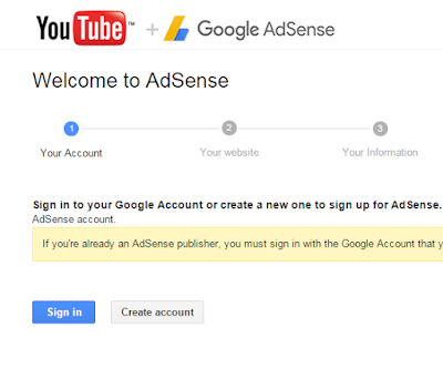Set up Google AdSense account 