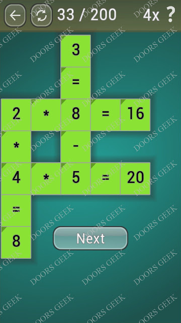 Math Games [Beginner] Level 33 answers, cheats, solution, walkthrough for android