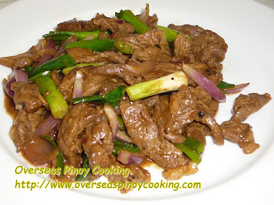 Pork with Spring Onion Stirfry Recipe