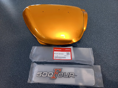 Honda CB500 Candy Gold side cover