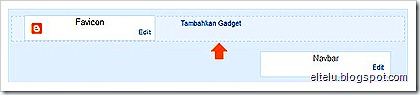 Tampilan Tata Letak Widget Blogger