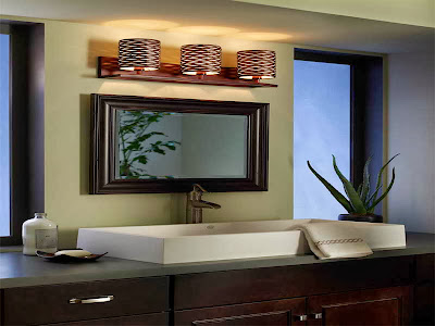 contemporary bathroom vanities lighting