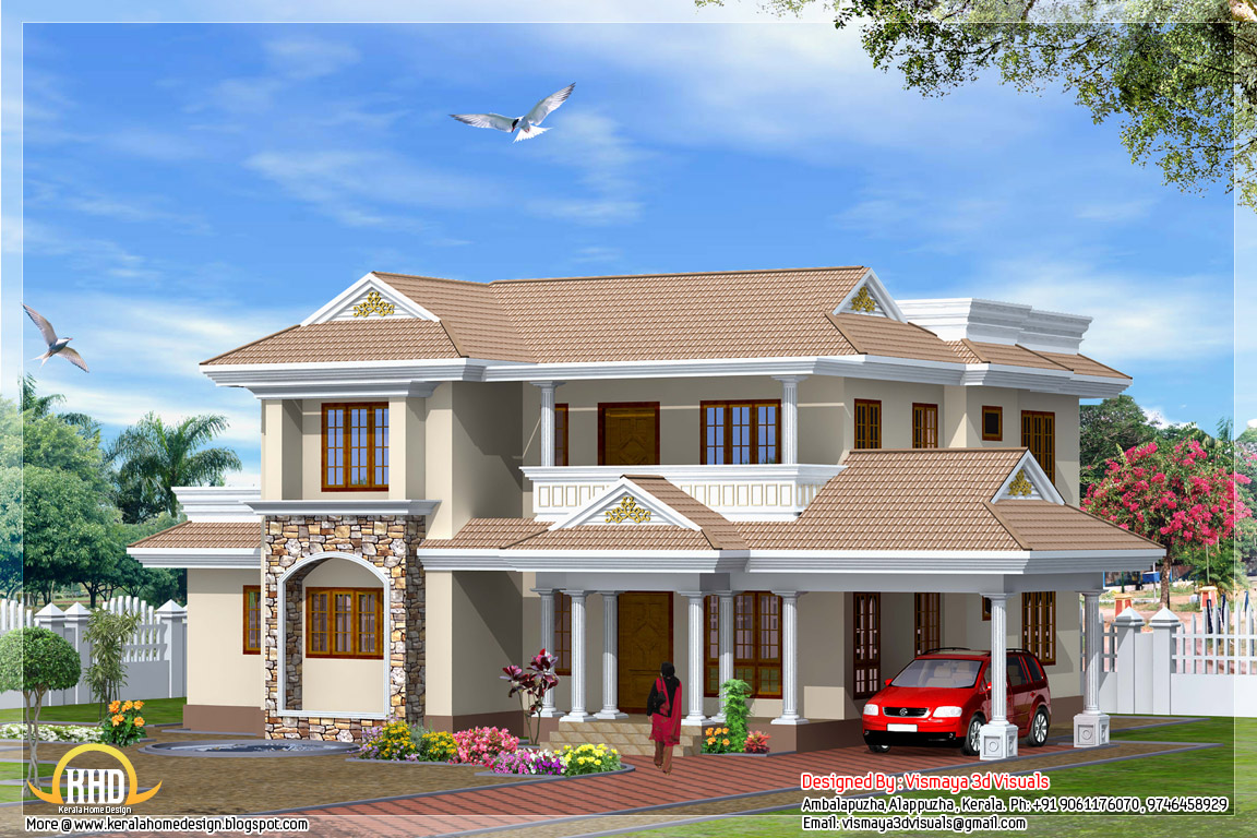  Indian  style  4 bedroom home  design  2300 Sq Ft home  