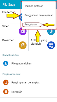 cara menampilkan file atau folder yang tersembunyi pada handphone