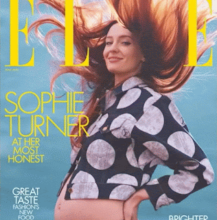 l’actrice britannique Sophie Turner sur la couverture du magazine ELLE