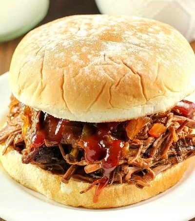 SLOW COOKER SHREDDED BEEF SANDWICHES RECIPES