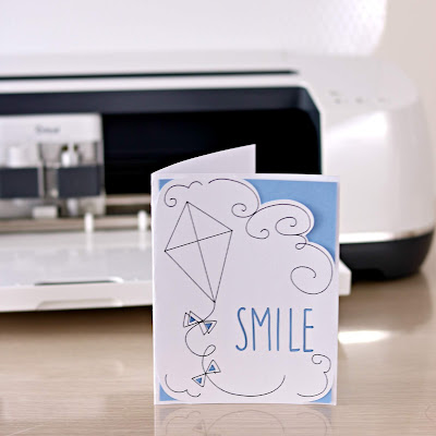 Easy Cricut Maker First Project - Smile Kite Card 