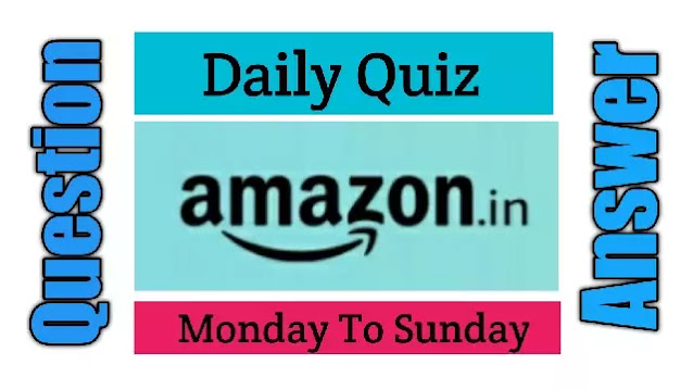 Daily Amazon Quiz 5 July 2020