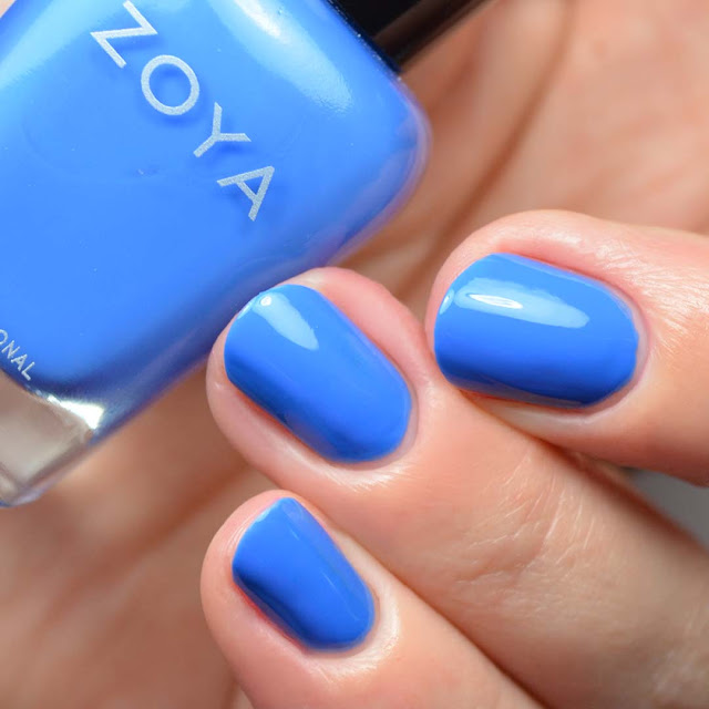 medium blue nail polish