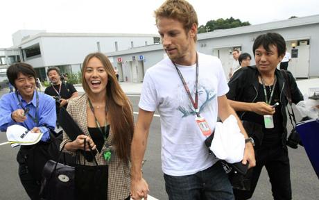 Jenson Button Girlfriend Jessica Michibata 2012