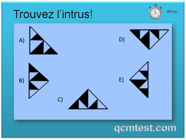 Exemple de test de logique et de raisonnement pour une entrée en formation