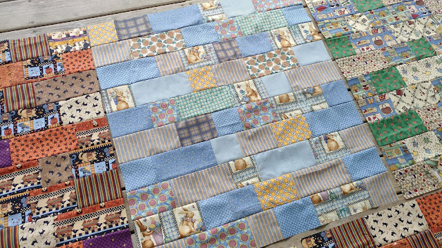 Charity baby quilts using Debbie Mumm fabric