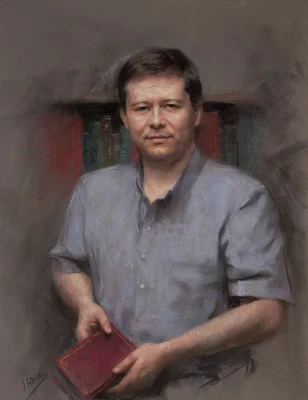 Portrait painting Vicente Romero Redondo