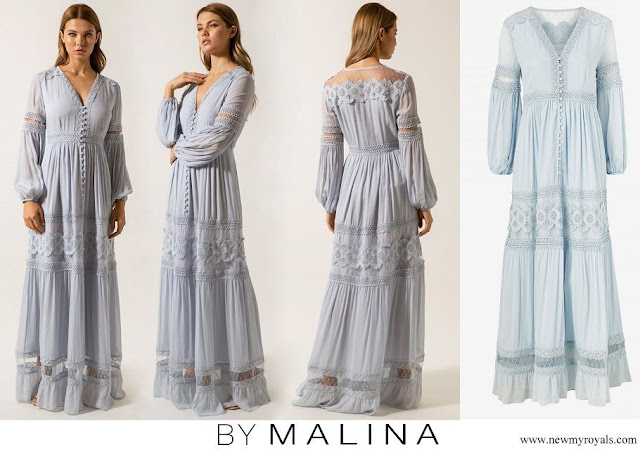 Princess Victoria wore a By Malina Iris Dress Pastel Blue