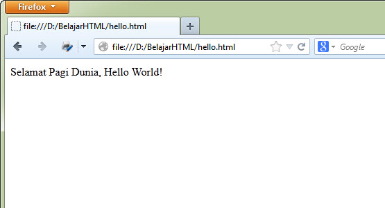 Belajar HTML Dasar Part 4: Cara Menjalankan File HTML