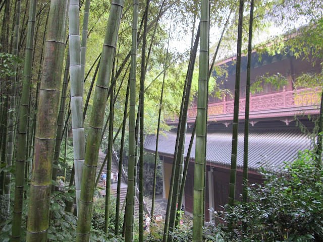 A temple hall at Lingyin, Hangzhou, China