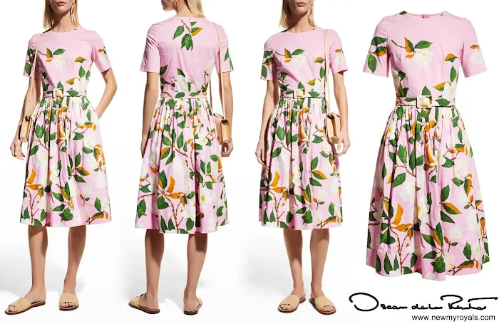 Queen-Mathilde-wore-Oscar-de-la-Renta-Degrade-Magnolia-Flower-Print-Belted-Poplin-Dress.jpg