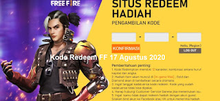 Kode Redeem FF 17 Agustus 2020