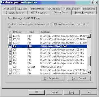 IIS Custom 404 HTTP Error