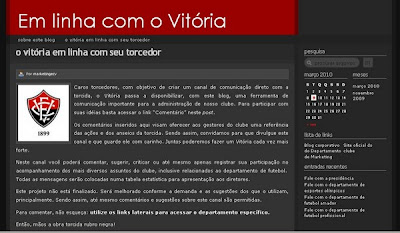 Em linha com o Vitória