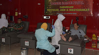 Perayaan Natal, Ratusan Peserta Sumbangkan Darah di Baksos Gartap III/Surabaya