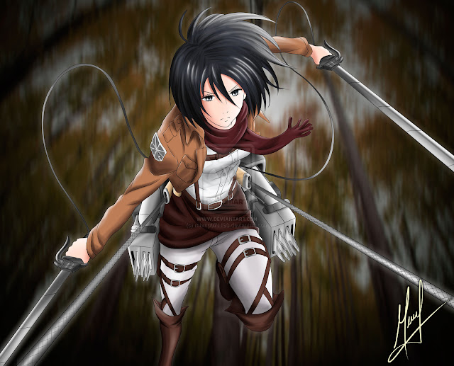 Mikasa, Shingeky no Kyiojin, tema 