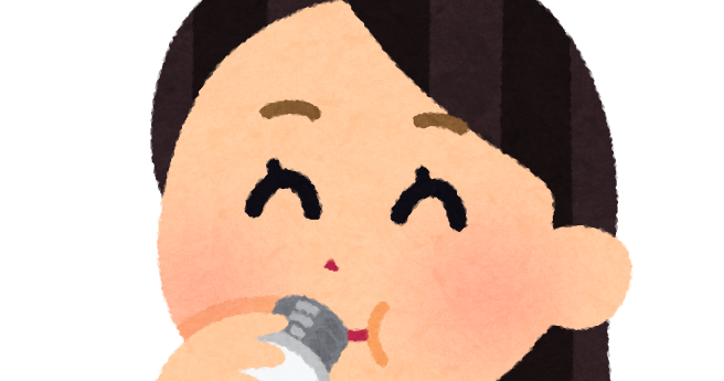 小さい水筒で飲む人のイラスト 女性 かわいいフリー素材集 いらすとや