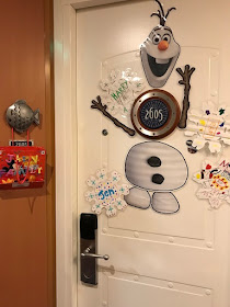 Disney cruise stateroom door with magnets