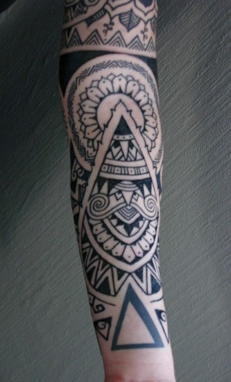 Left Arm Tattoo inside forearm tattoo