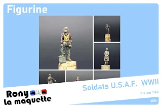 Figurines de l' USAF de Preiser au 1/48.