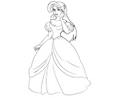 #1 Ariel Coloring Page