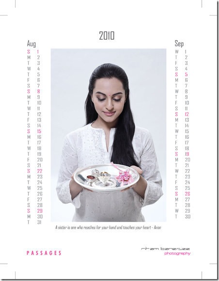 Sonakshi Sinha Calendar 2010 Desktop Photo4