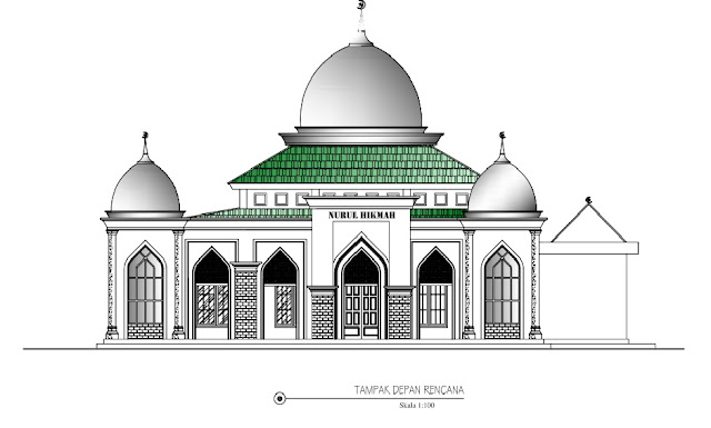 gambar desain masjid modern terbaru