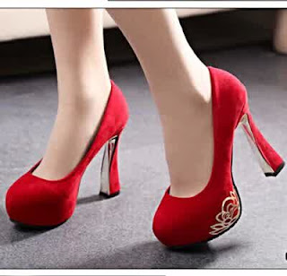 Sepatu High Heels Wanita 2016 Warna Merah