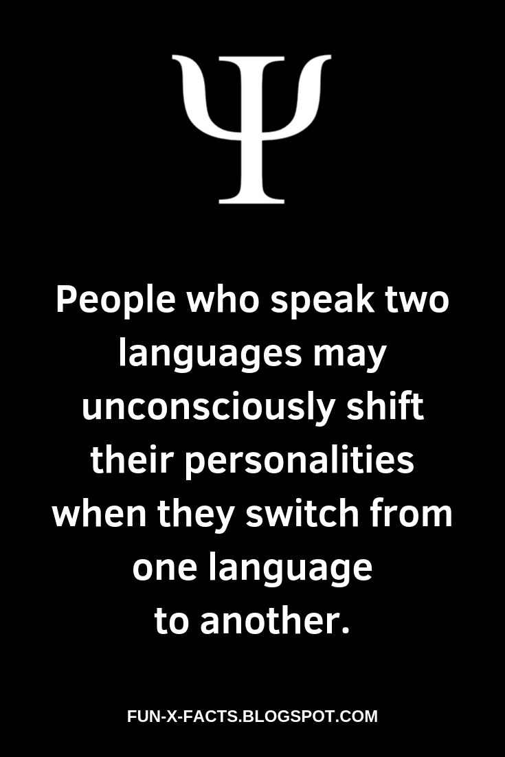 People who speak two languages may unconsciously shift their personalities when they switch from one language to another.