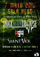 Shock after collapse, Ego y Silent Vice en Sala Hebe