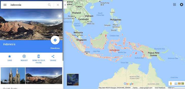 gambar peta indonesia dari satelit google