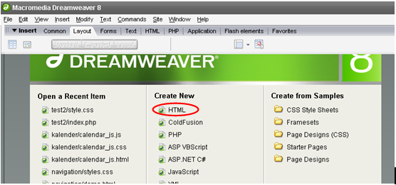 Say Hello Dengan HTML dan Editor Dreamweaver 8 ~ Coretan 