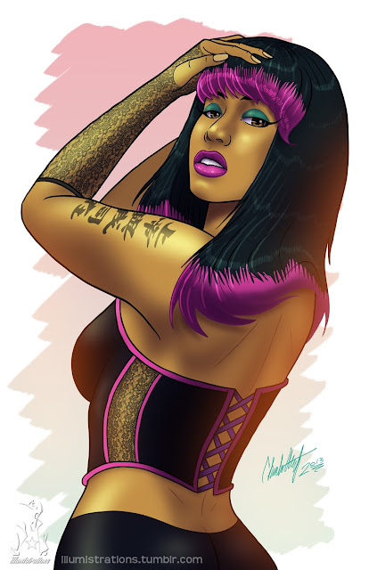 Nicki minaj drawing illustration