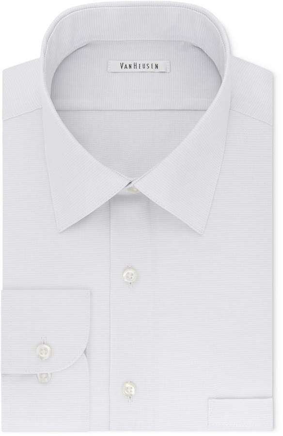 Van Heusen Men's Classic-Fit Micro Houndstooth Dress Shirt