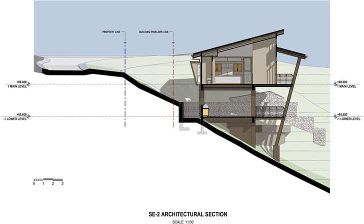 Section of Bartlett Home by SARCO Architects