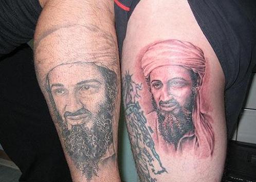 Pin-up images or wanted posters? I've never gotten a tattoo myself,