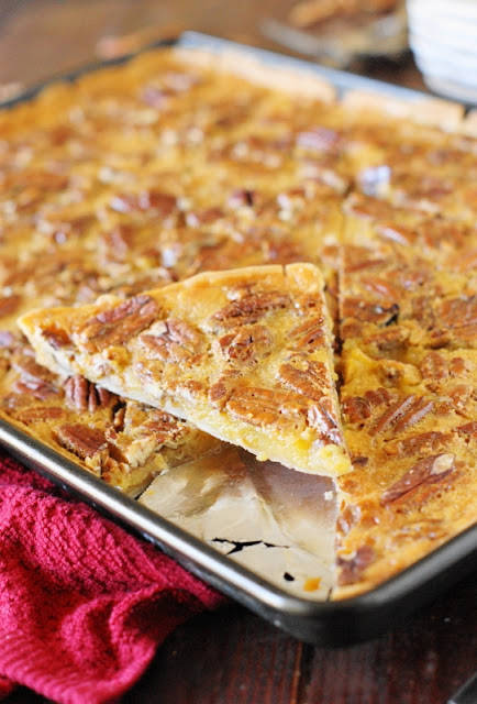 Is pecan pie on your carte du jour this vacation flavor Pecan Slab Pie