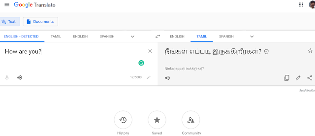 translate english to tamil