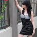 Satin Black Dress Smoked Back RM 59