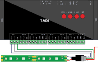 T-8000 DMX pixel LED Wiring Diagram 2