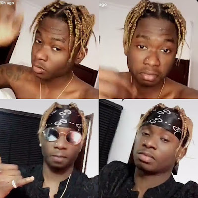 Lil Kesh shows off his new braid hairstyle and nose ring (PHOTOS + VIDEO)