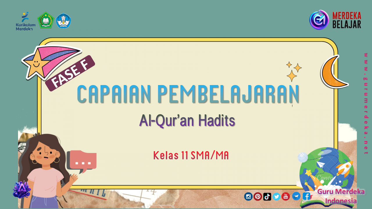 CP Al-Qur'an Hadits Kelas 11 Fase F SMA/MA - Kurikulum Merdeka