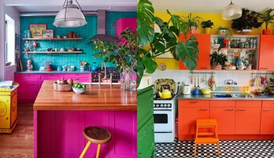 Colorful and Fun Kitchen