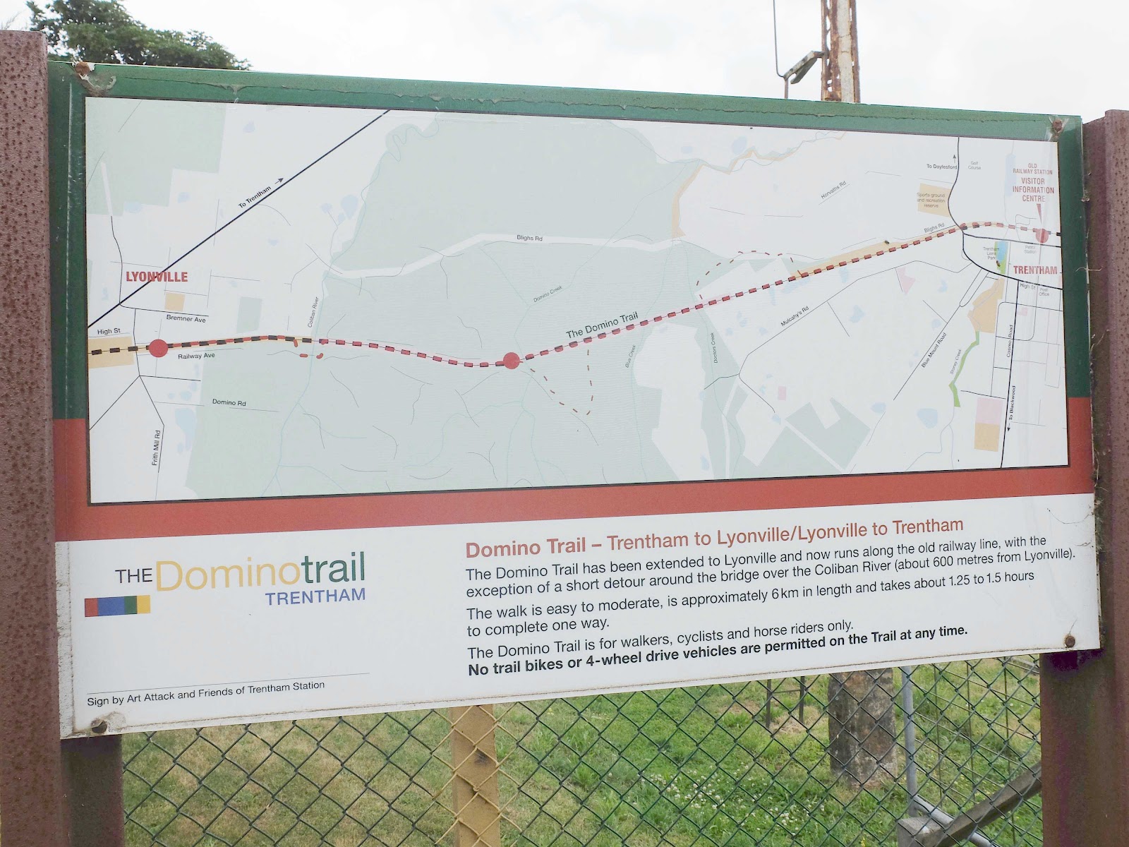 Domino Rail Trail Map